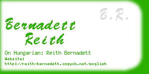 bernadett reith business card